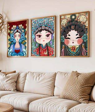 Pinturas de Arte Asiático en Estilo Abstracto