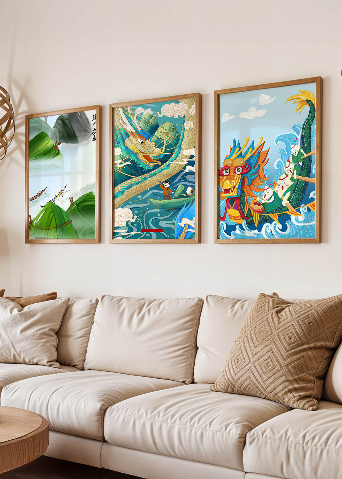 Imágenes Decorativas de Dragones en Estilo Oriental