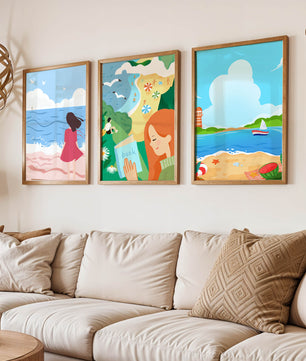 Décorations artistiques à thème plage pour intérieurs modernes
