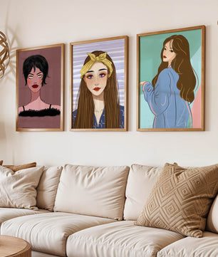 Retratos Modernos de Mujeres con Estilo Artístico