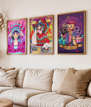 Arte Colorido con Personajes Estilo Ilustración