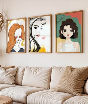 Portraits artistiques modernes en impression de haute qualité
