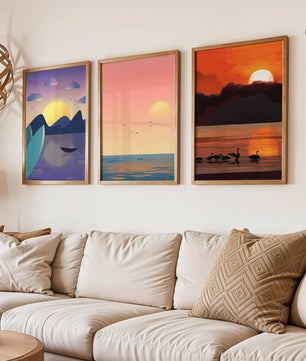 Paysages abstraits en impressions de haute qualité