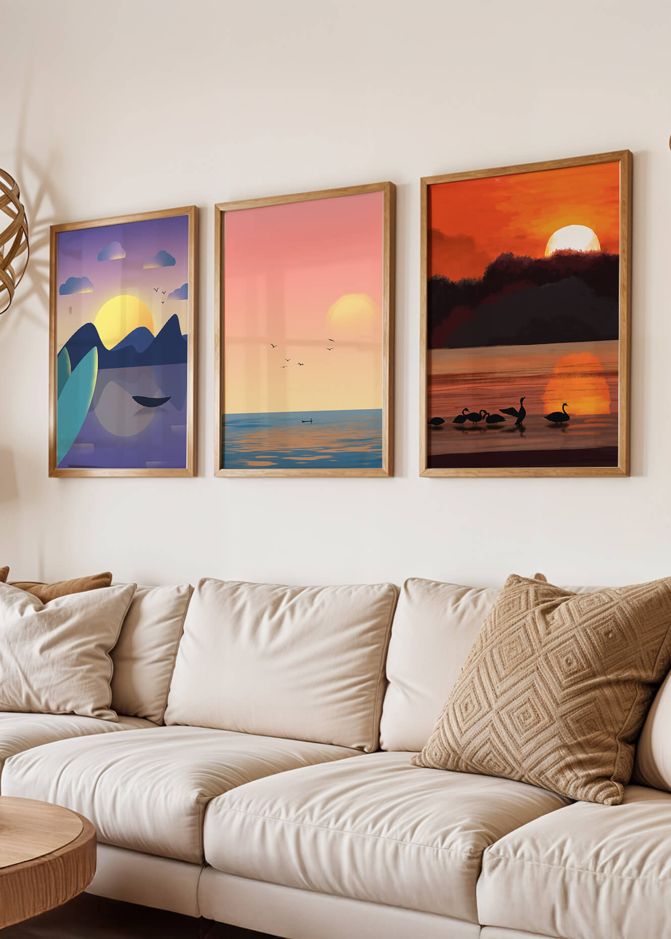 Paysages abstraits en impressions de haute qualité