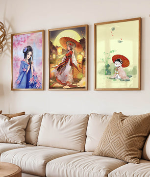 Imágenes De Arte Japonés Sin Marco En Interiores Modernos