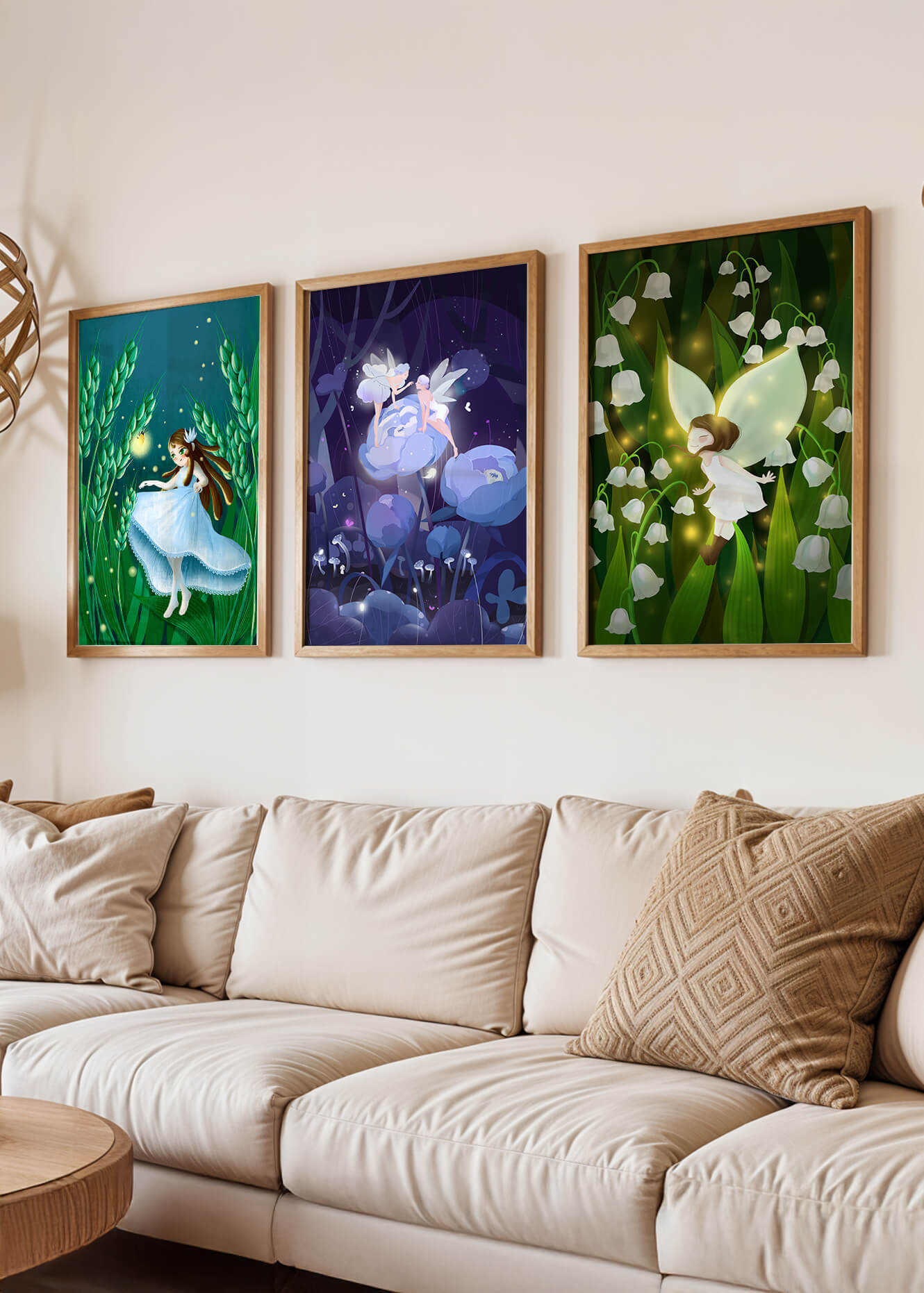 Ilustraciones de Hadas en un Decorativo Estilo Infantil