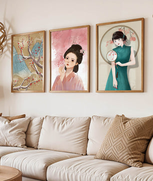 Art asiatique élégant dans un style moderne