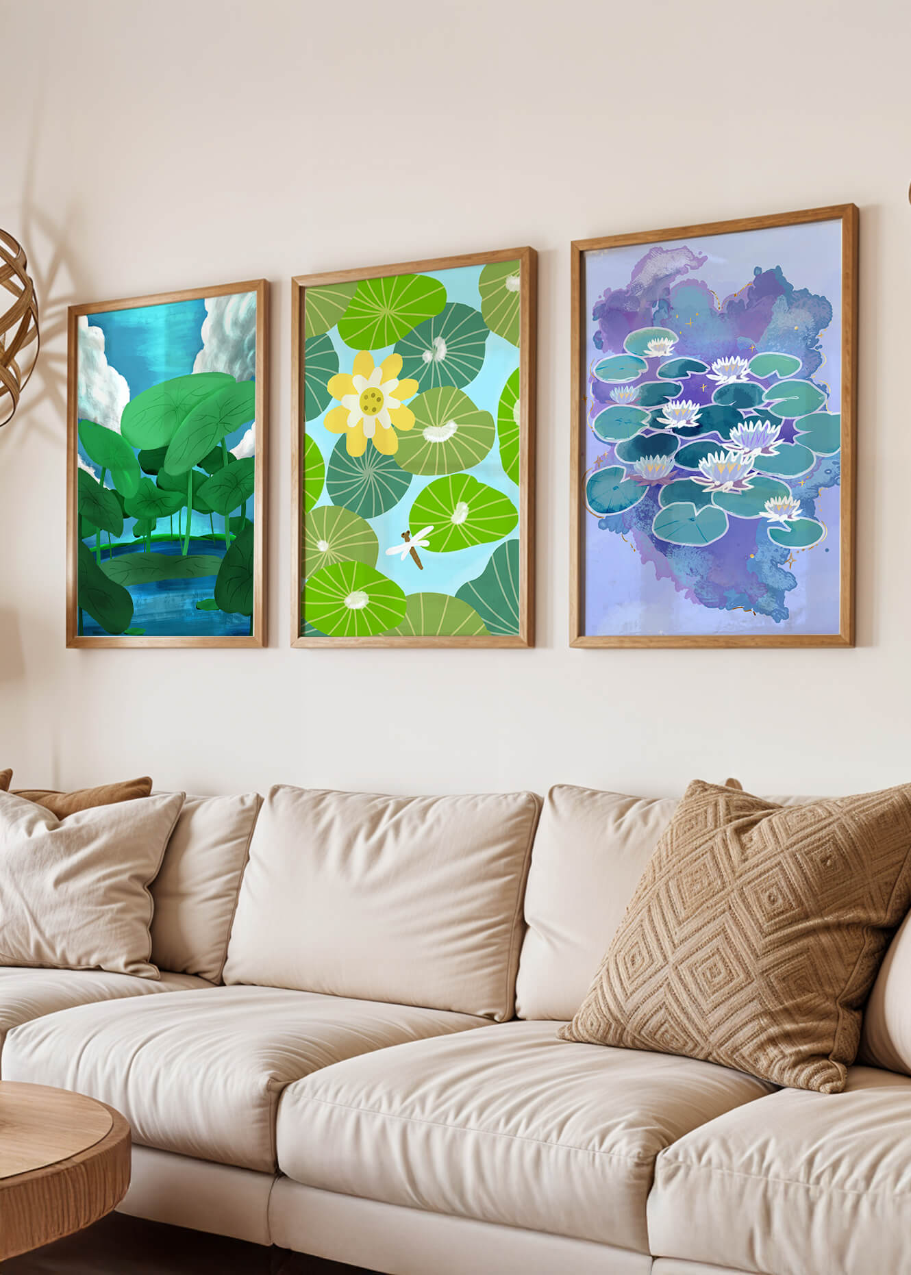 Impresiones Artísticas de Nenúfares en Diseño Moderno