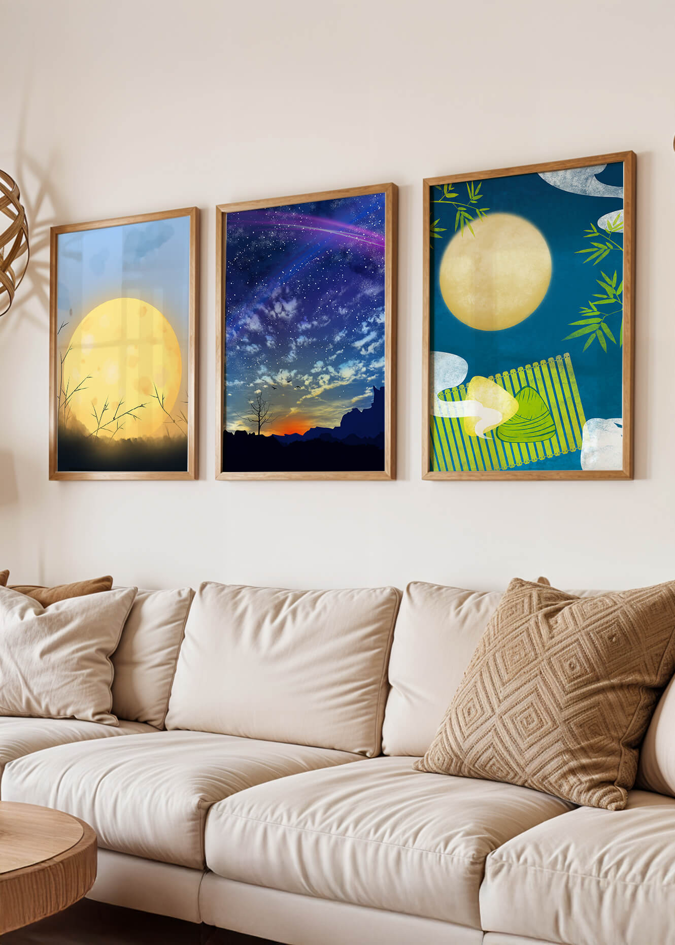 Escenas de Paisajes Nocturnos en Impresiones de Alta Calidad