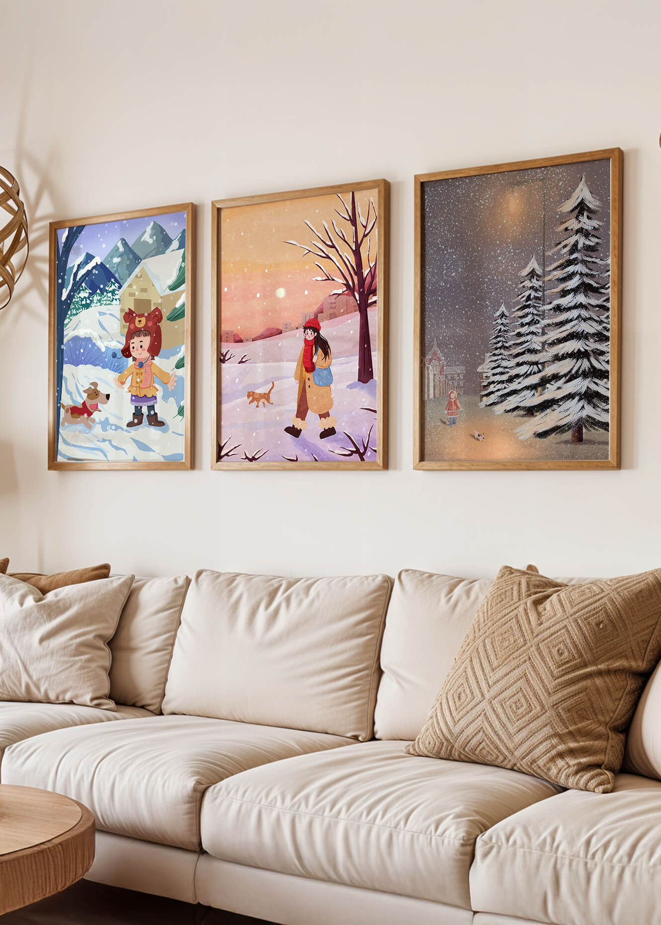 Tableaux d'hiver pour la décoration intérieure