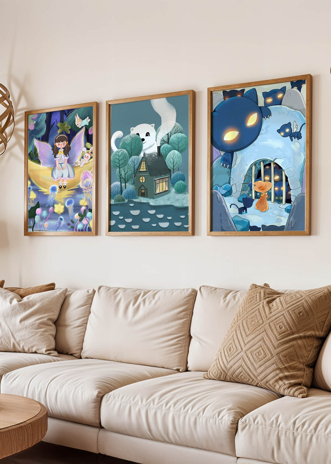 Imágenes de fantasía infantil con personajes de cuentos de hadas