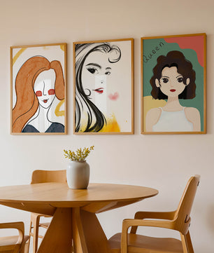Portraits artistiques modernes en impression de haute qualité