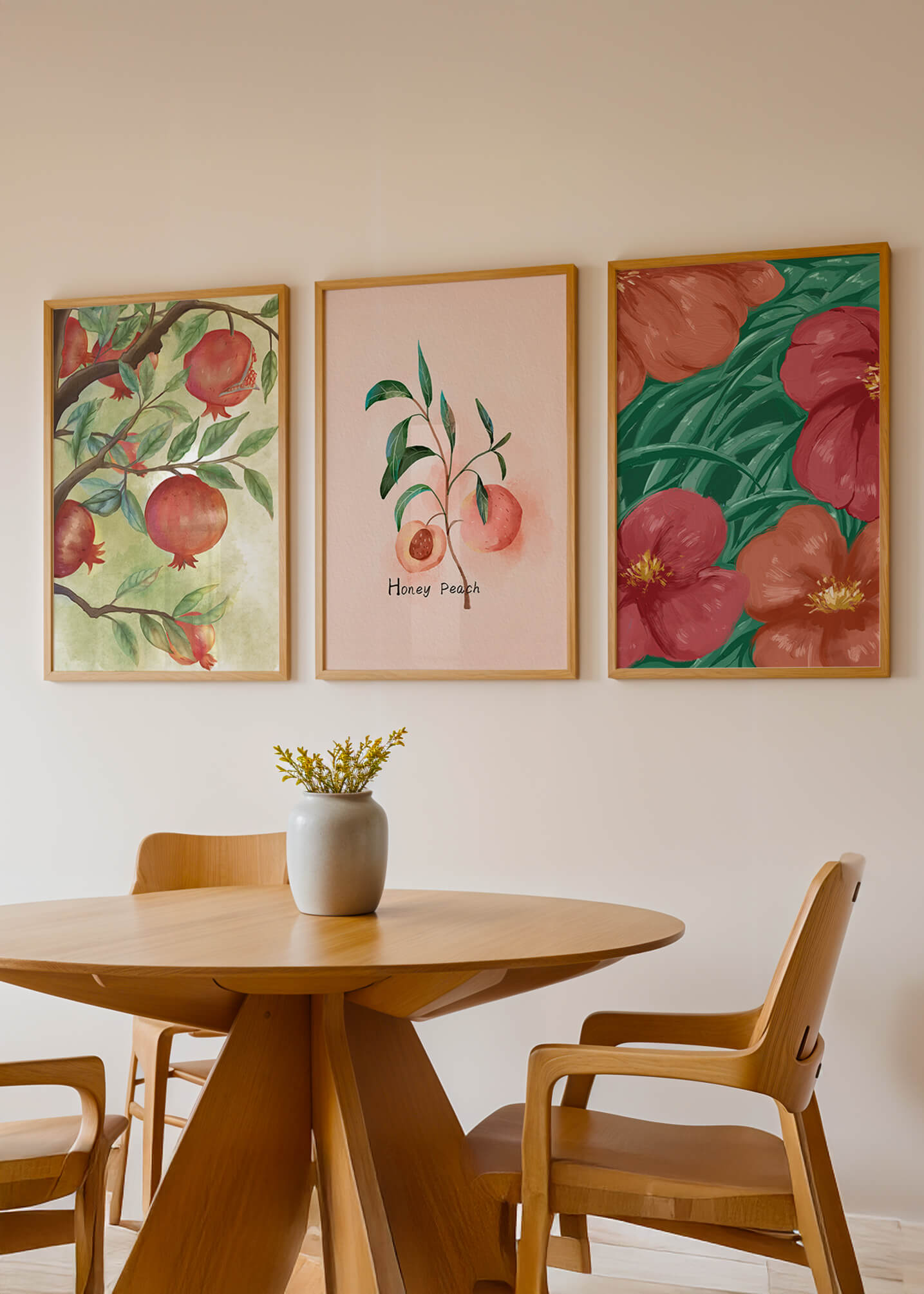 Arte de Estilo Botánico para Decoración de Interiores