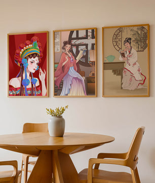 Art de femmes orientales au style traditionnel