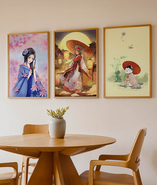 Imágenes De Arte Japonés Sin Marco En Interiores Modernos
