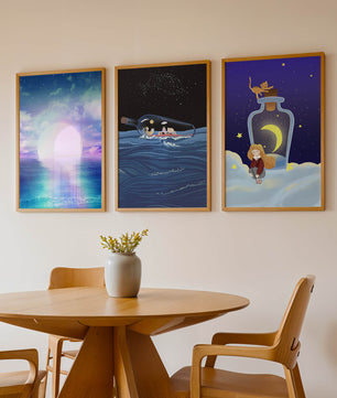 Impressions artistiques de paysages oniriques et fantastiques