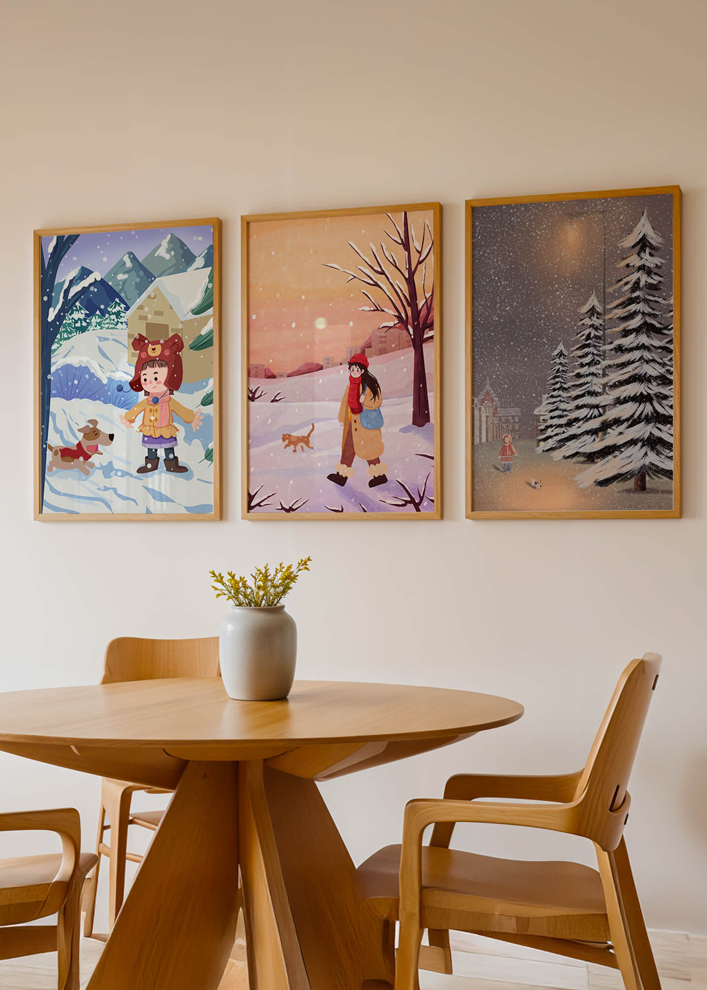 Tableaux d'hiver pour la décoration intérieure