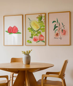 Art de fruits avec des illustrations modernes et colorées