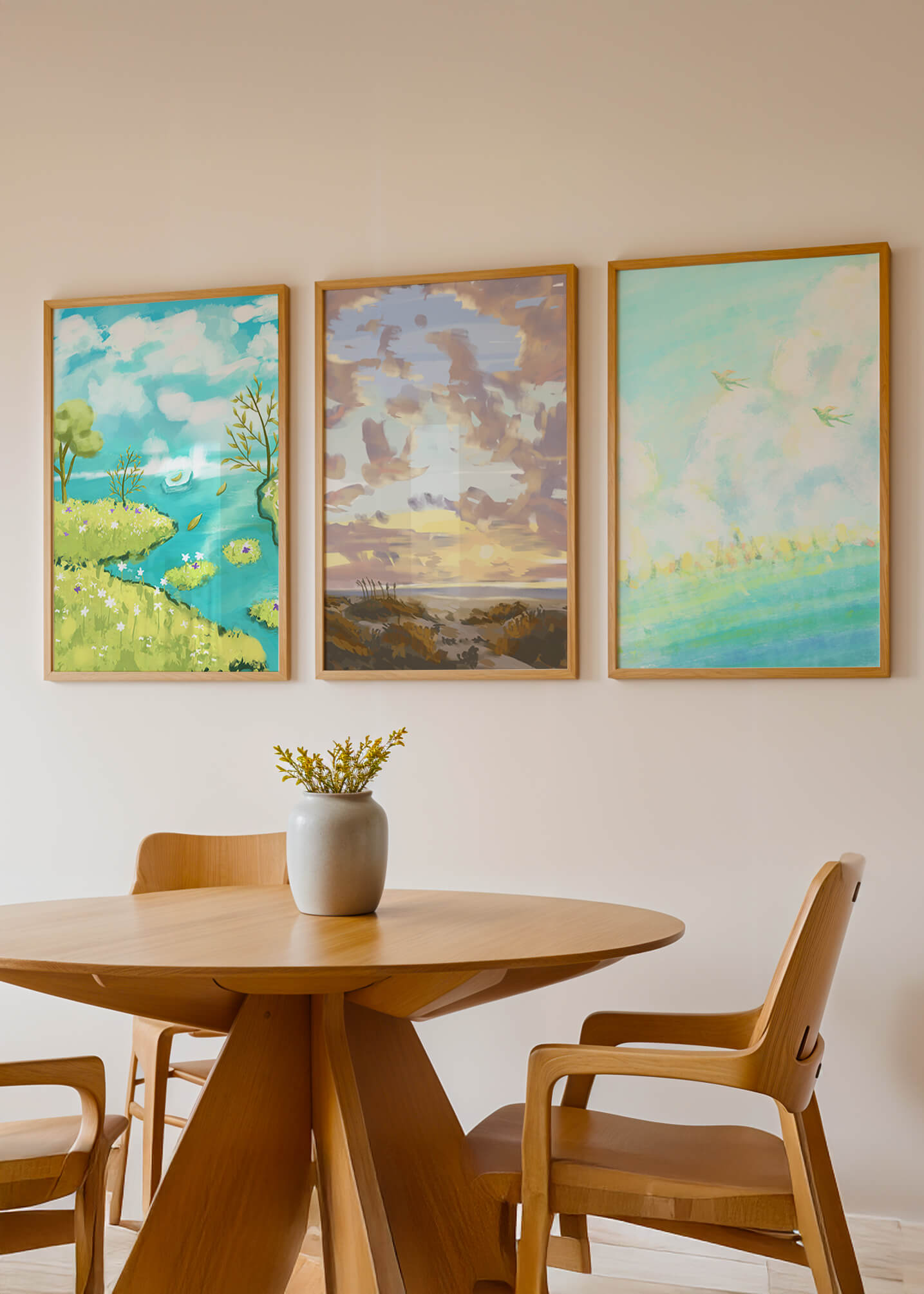 Imágenes Artísticas Naturales en Impresión de Alta Calidad Sin Marco