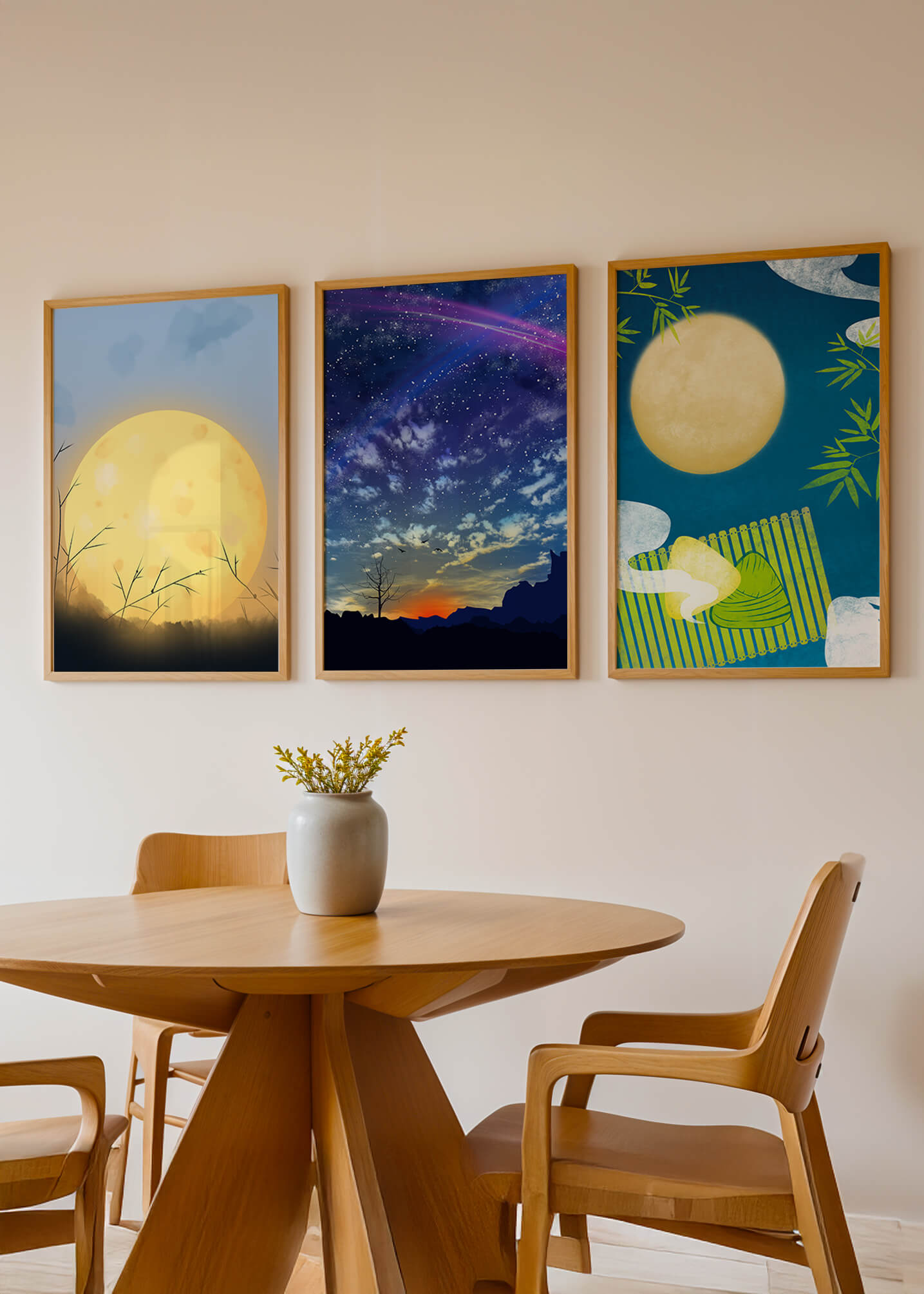 Escenas de Paisajes Nocturnos en Impresiones de Alta Calidad