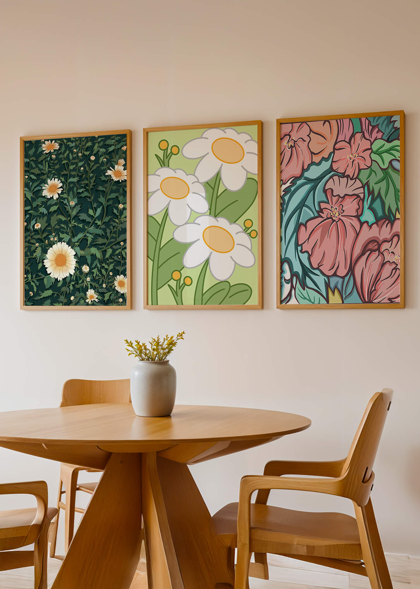 Imágenes de Flores en Estilo Ilustrativo