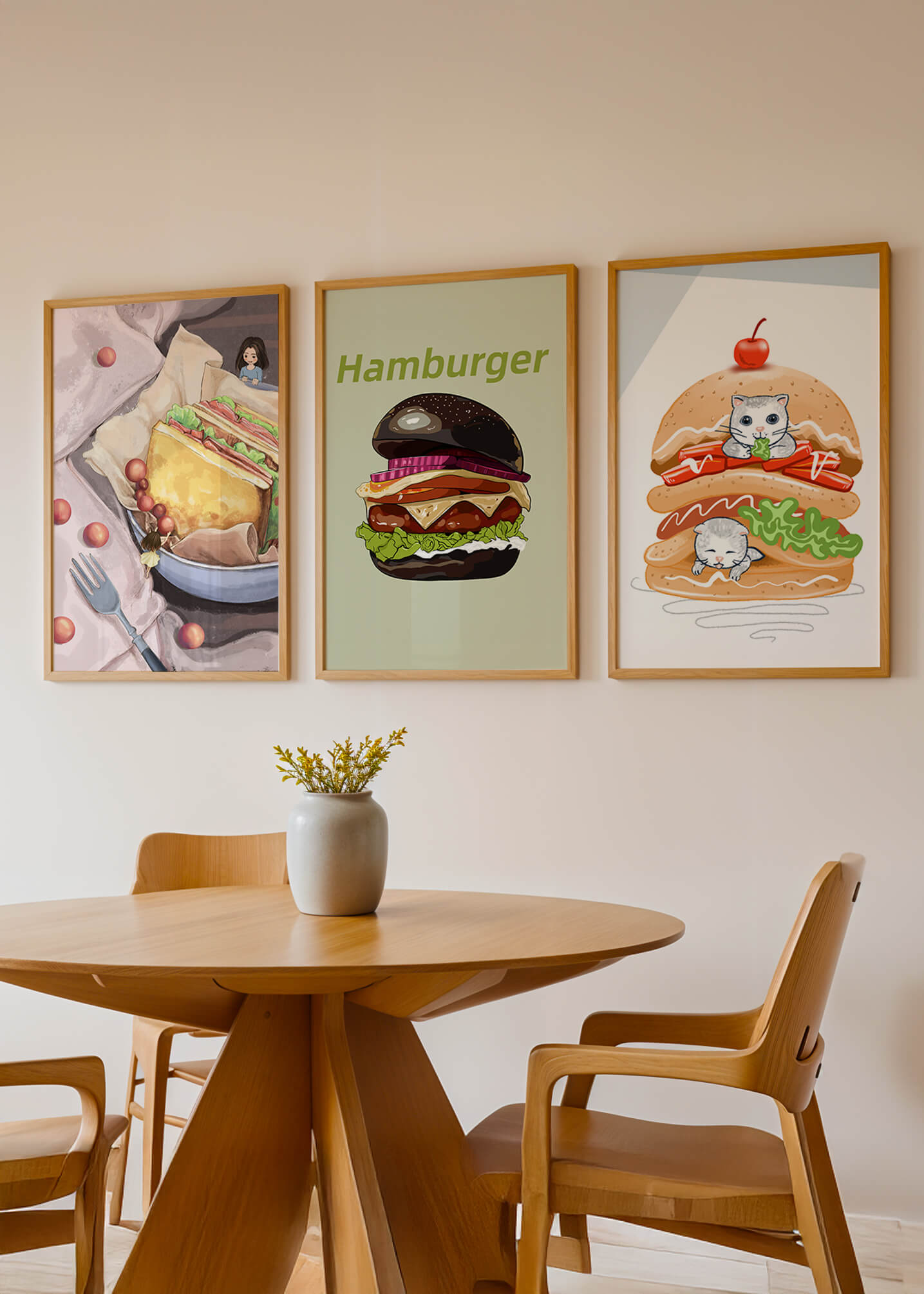 Impresiones Artísticas de Comida con Estilo Creativo