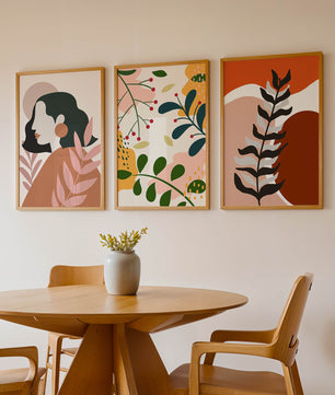 Ensemble d'art moderne abstrait pour décoration intérieure