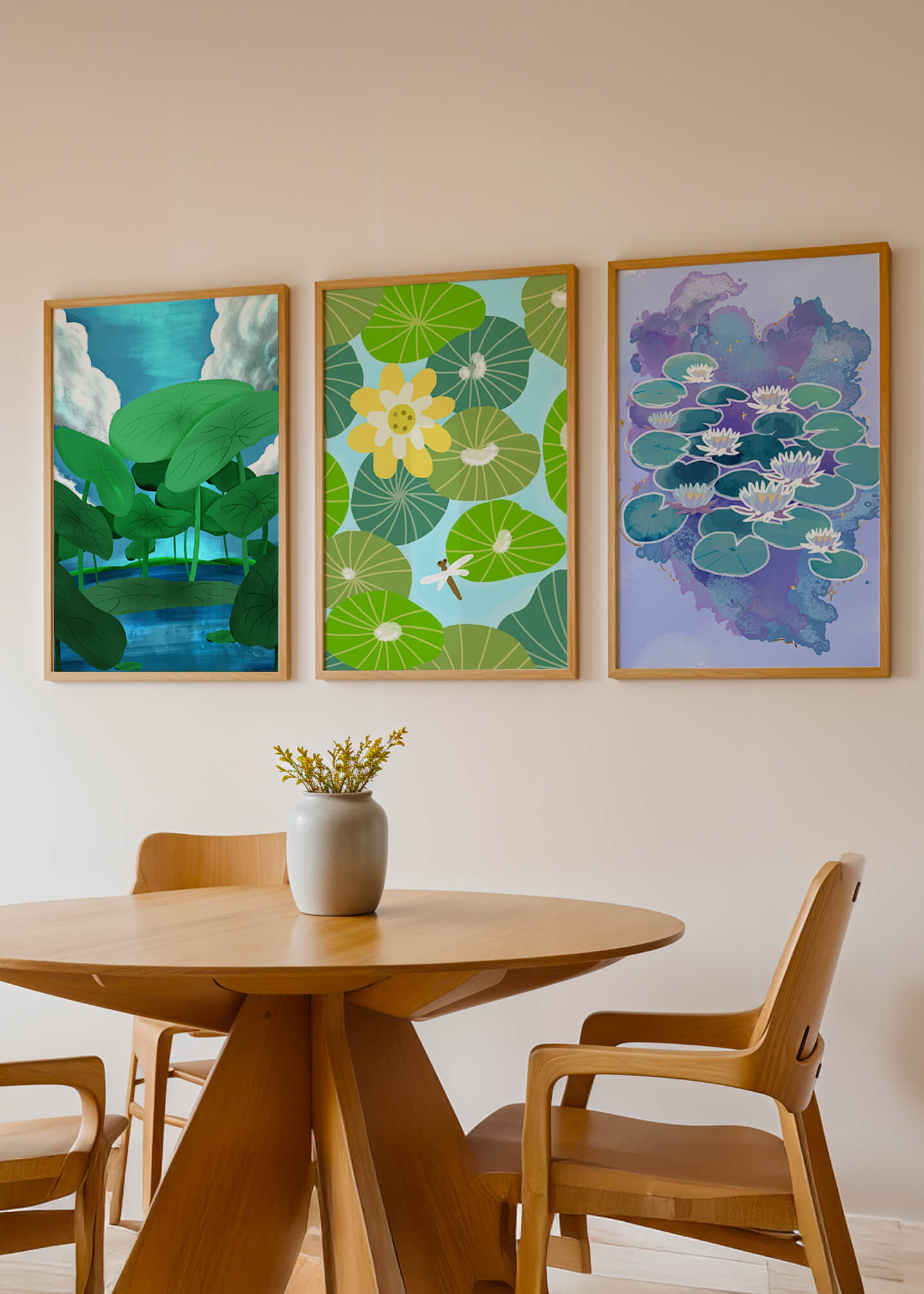 Impresiones Artísticas de Nenúfares en Diseño Moderno