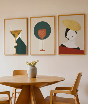 Élégante Collection d’Art Abstrait avec Éléments Décoratifs