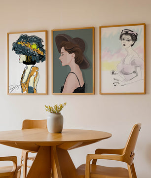 Correspondances de mode dans des impressions artistiques sans cadre