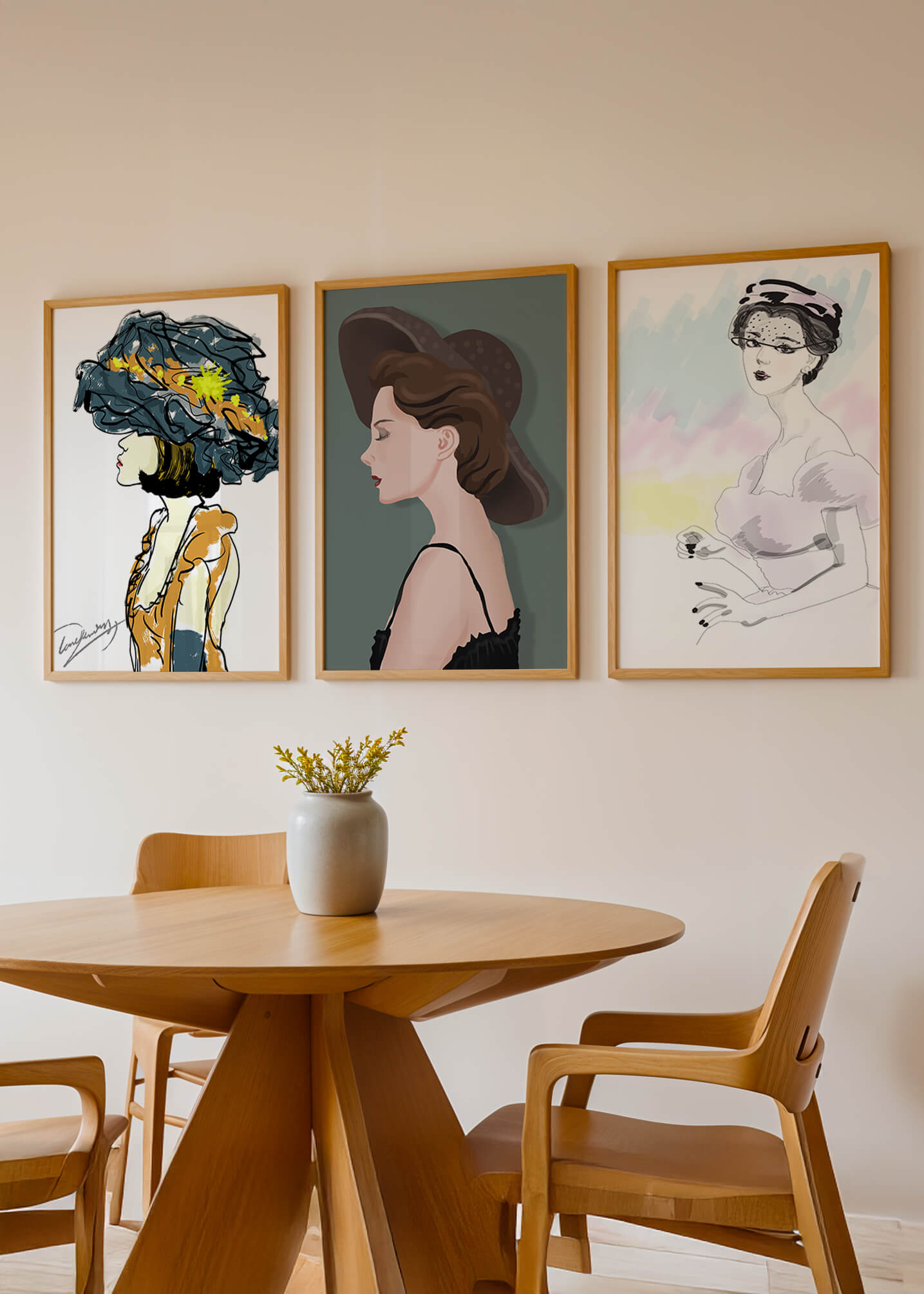 Correspondencias de Moda en Impresiones Artísticas sin Marco