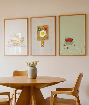 Ensemble d’art de cuisine sans cadre en impression de haute qualité