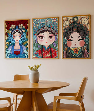 Pinturas de Arte Asiático en Estilo Abstracto