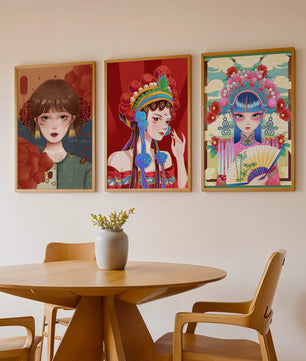 Impresiones Artísticas de Retratos de Estilo Oriental