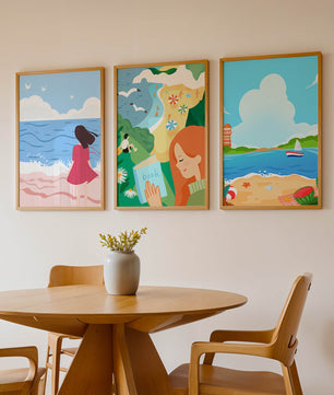Décorations artistiques à thème plage pour intérieurs modernes