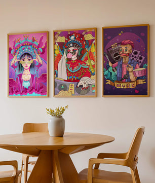 Arte Colorido con Personajes Estilo Ilustración