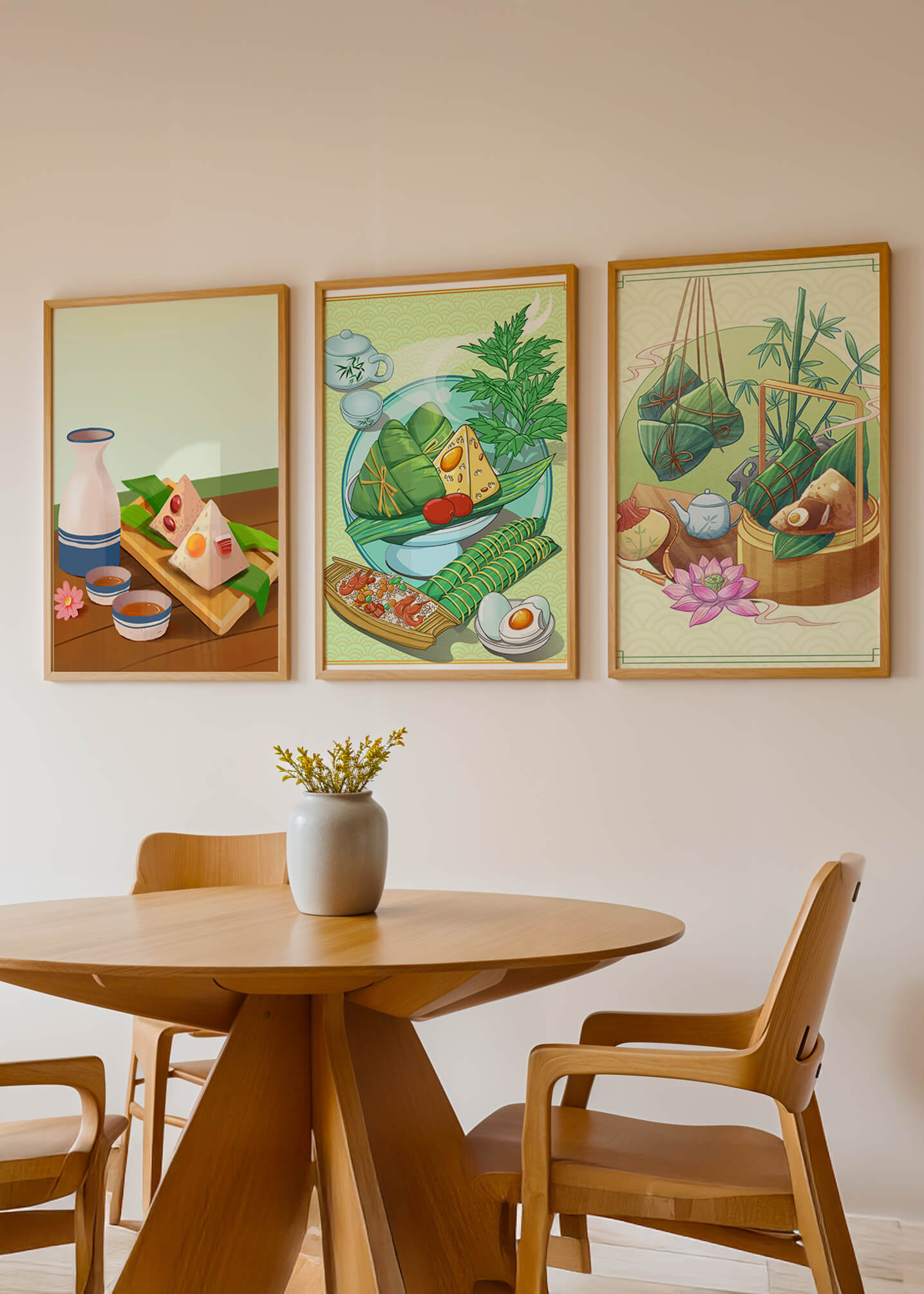 Piezas De Arte Inspiradas En La Comida Asiática