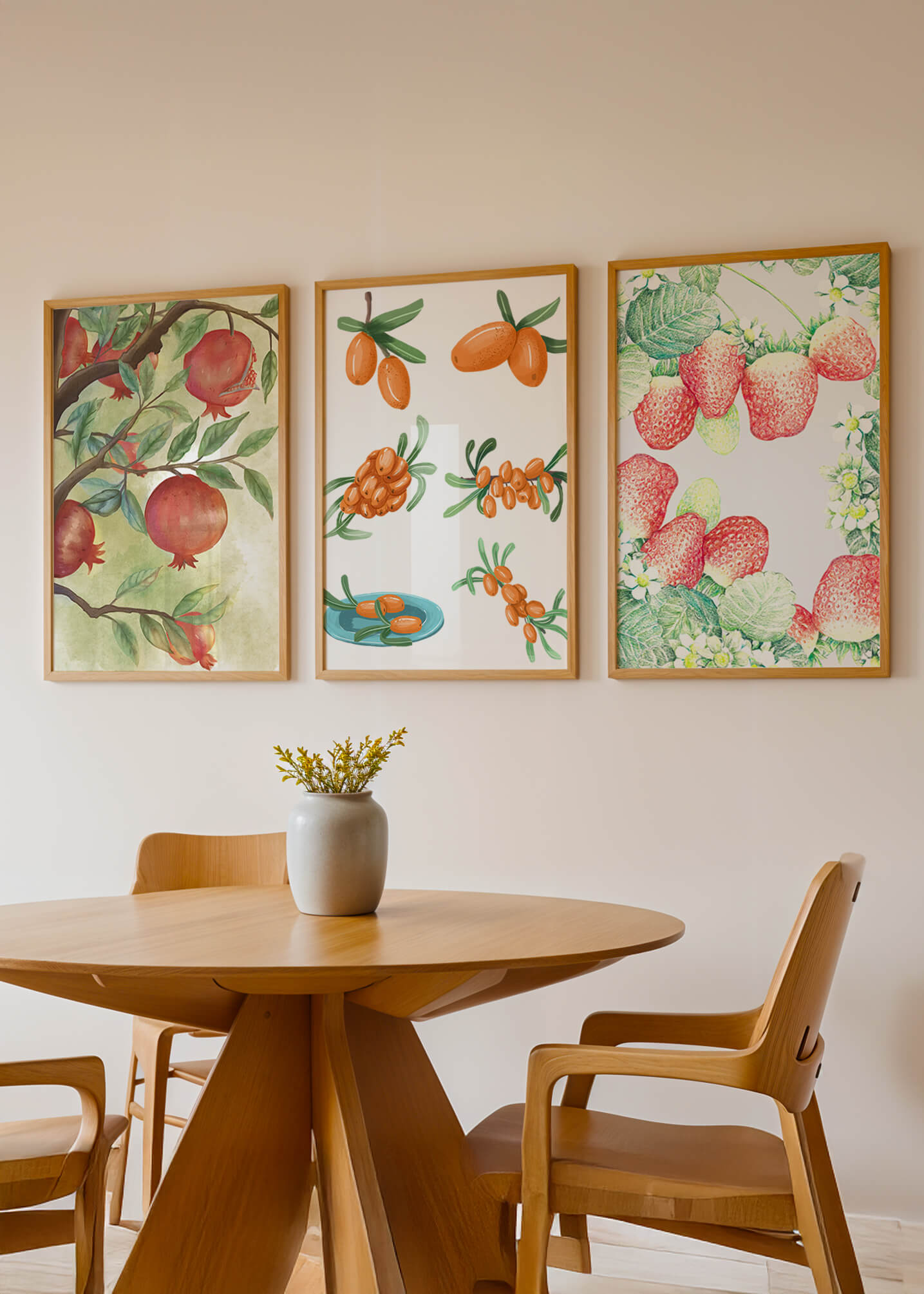 Arte Botánico: Frutas en Impresiones de Alta Calidad