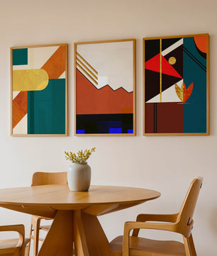 Impressions artistiques modernes et abstraites sans cadre