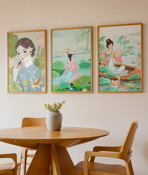 Ensemble d'Illustrations Orientales Sans Cadre