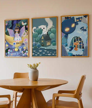 Imágenes de fantasía infantil con personajes de cuentos de hadas