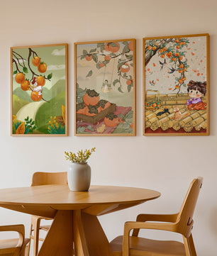 Illustrations de kakis sur toiles sans cadre