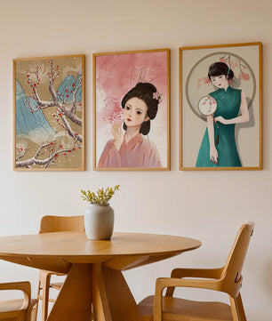 Art asiatique élégant dans un style moderne