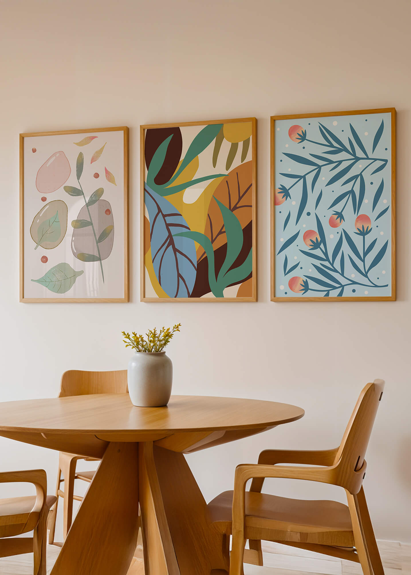 Conjunto de Arte Abstracto con Impresión de Alta Calidad