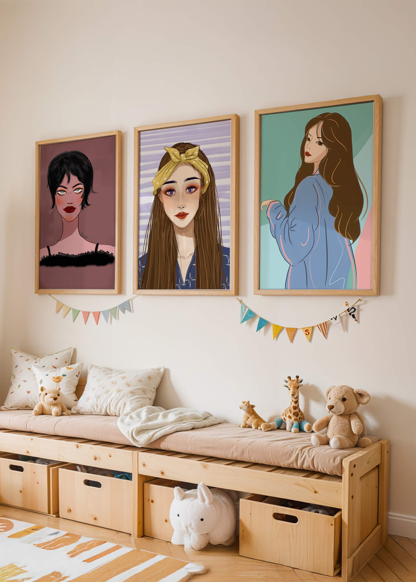 Retratos Modernos de Mujeres con Estilo Artístico