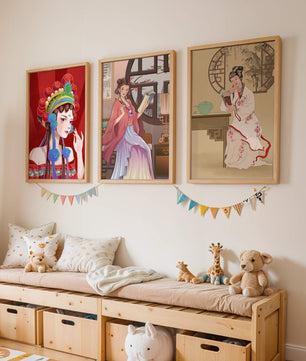 Art de femmes orientales au style traditionnel