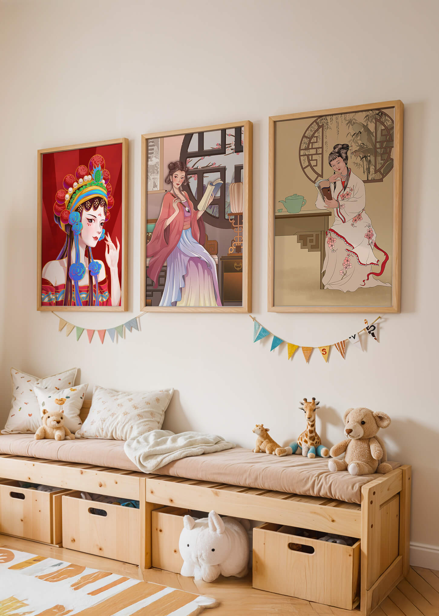 Art de femmes orientales au style traditionnel