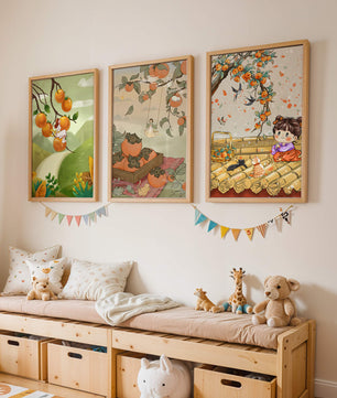 Illustrations de kakis sur toiles sans cadre
