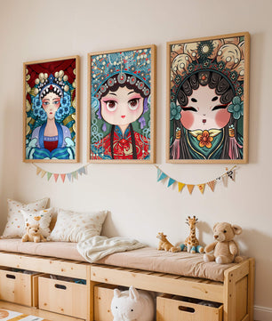Pinturas de Arte Asiático en Estilo Abstracto