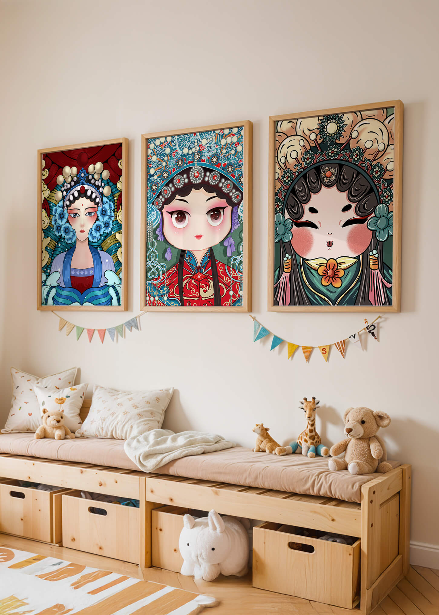 Pinturas de Arte Asiático en Estilo Abstracto